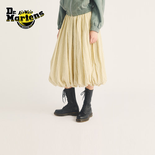 侧拉链时尚长筒靴Drmartens