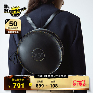 Dr.Martens马丁博士Round Backpack秋季新款时尚百搭黑色圆形背包