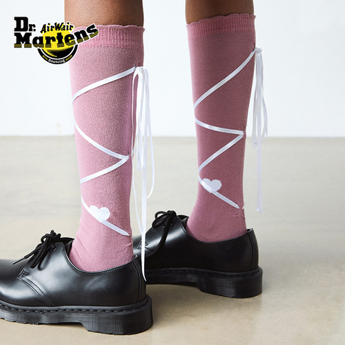 Dr.Martens马丁博士Long Lace up Socks舒适百搭时尚高筒袜长袜