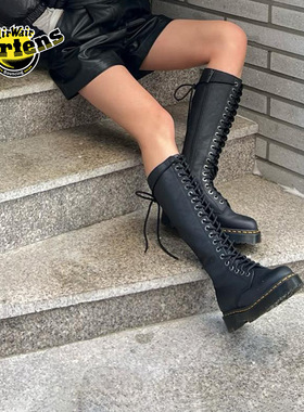 Dr.Martens马丁博士1B60 Bex秋冬软皮小个子小厚底长筒骑士靴