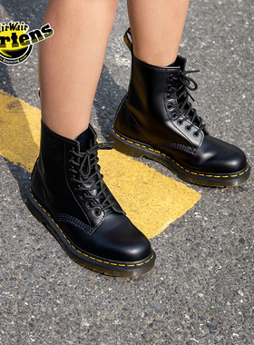 Dr.Martens马丁博士1460 Smooth男女春经典光面皮黑色短靴马丁靴