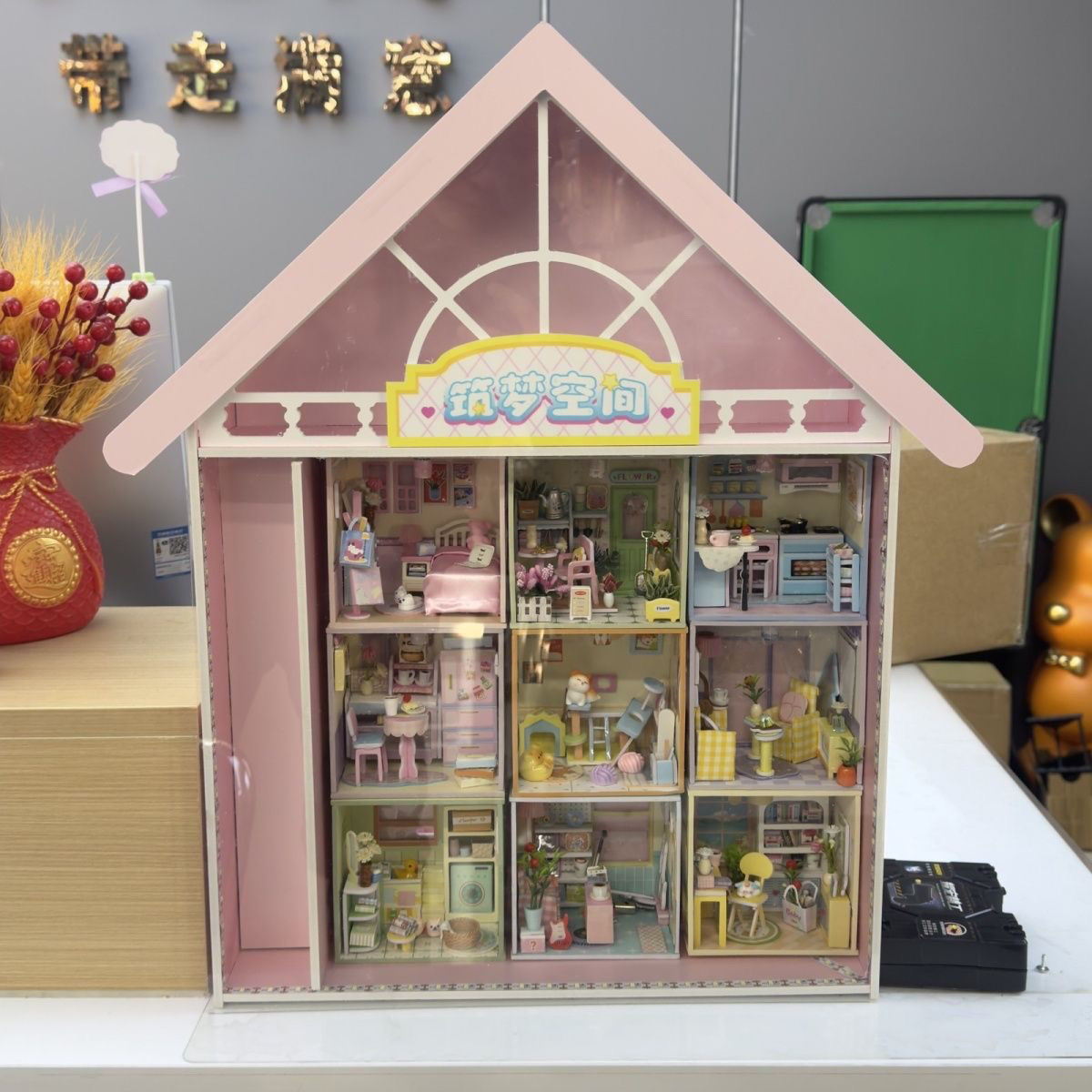 新款2025奶茶DIY仿真美食车迷你场景屋微缩食玩具超市过家家礼物