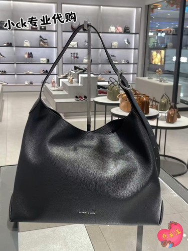 CHARLESKEITH25冬新款CK2-40782736-1大容量单肩斜挎托特包女包