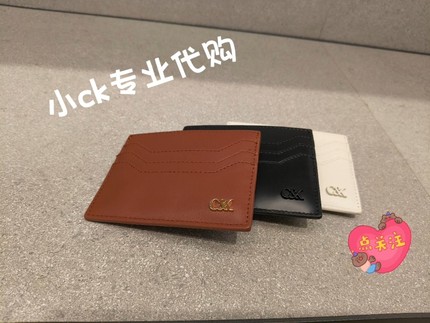 CHARLES&KEITH 春季SL6-50681124六卡位头层牛皮钱包女包男卡包