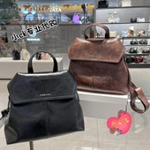 CHARLES&KEITH 小CK2 60671790大容量复古油蜡皮通勤双肩背女包