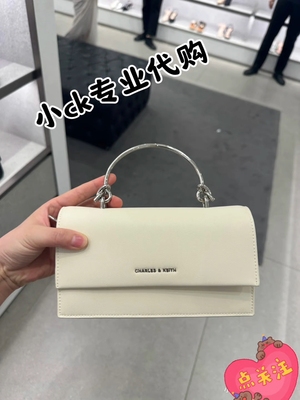 CHARLES&KEITH 新款小CK6-10840559-A金属手提链条斜挎小方包女包
