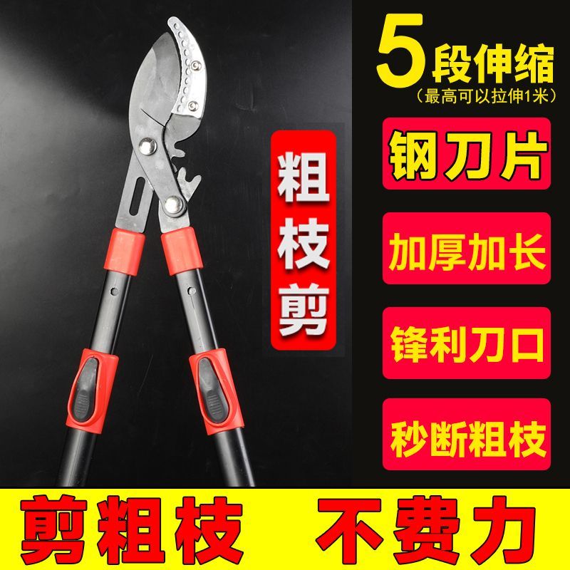 德贝斯大力果树高枝修枝剪粗枝齿轮伸缩强力剪刀树枝园林专用神器