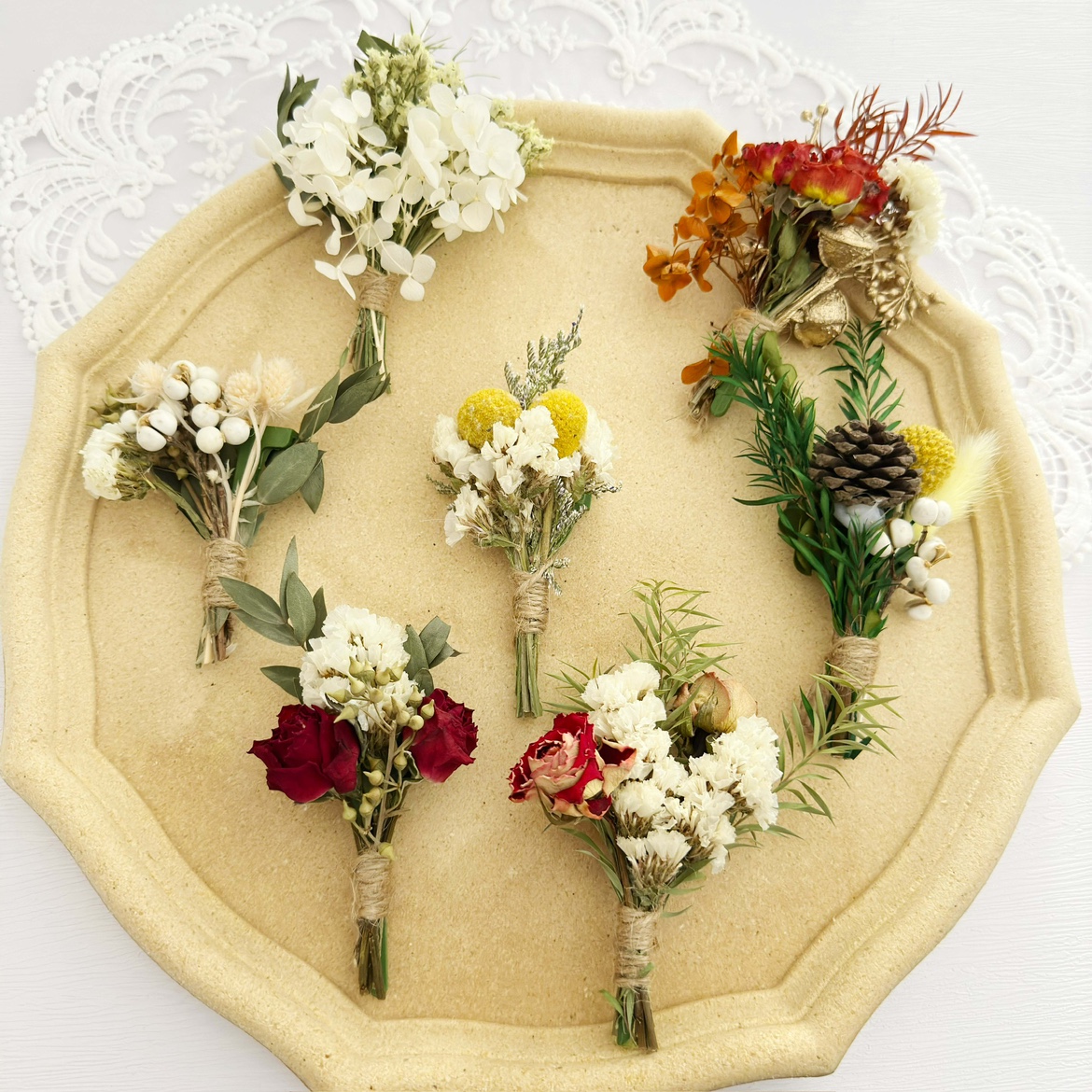 森系清新韩式永生花干花胸花新娘新郎婚礼派对礼服毕业胸花配饰