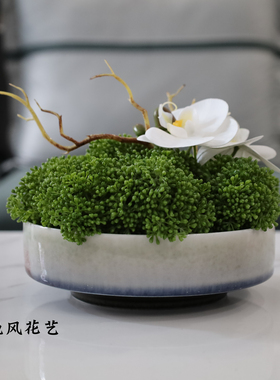轻奢仿真花蝴蝶兰组合软装