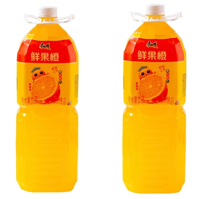 康师傅鲜果橙2升瓶果汁饮料维C大瓶酒席宴请年货果粒橙鲜橙多橙汁