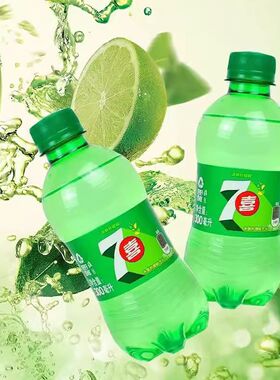 百事可乐七喜300ML柠檬味碳酸饮料快乐小瓶饮料饮品自助餐夏季囤