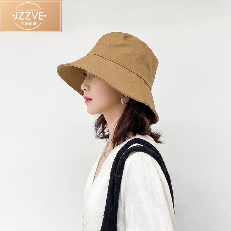 2026新款渔夫帽遮脸帽女韩版纯色遮阳帽日系夏季可调节防晒帽女