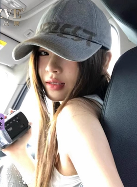 美式防晒棒球帽女2026新款宽檐大头围显脸小高级感休闲牛仔鸭舌帽