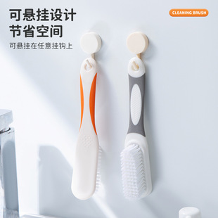 长柄软毛鞋刷撞色洗鞋刷多功能清洁刷家用板刷鞋刷去污洗衣刷子