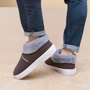 棉鞋家居鞋包跟棉拖鞋女防水保暖鞋男月子鞋冬季加绒女棉鞋