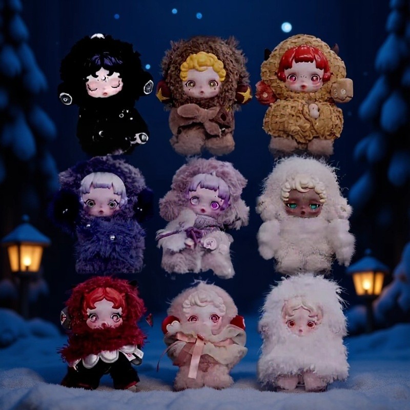 搪胶脸娃娃不眠剧场同款毛绒盲盒