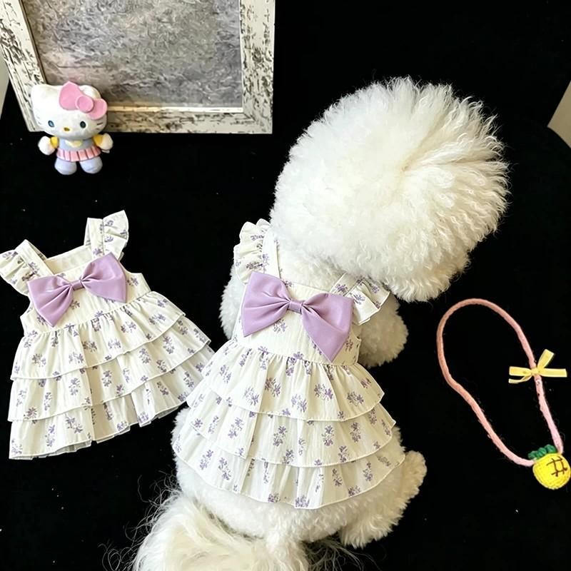 春夏韩系ins风狗狗背心裙子猫咪马甲比熊泰迪博美小型犬宠物服饰