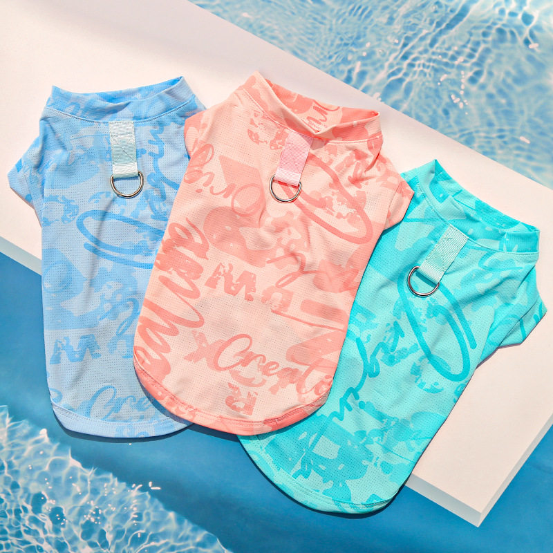 冰丝无毛猫宠物狗狗衣服狗衣服猫咪衣用品防飞凉凉衣背心马甲跨境