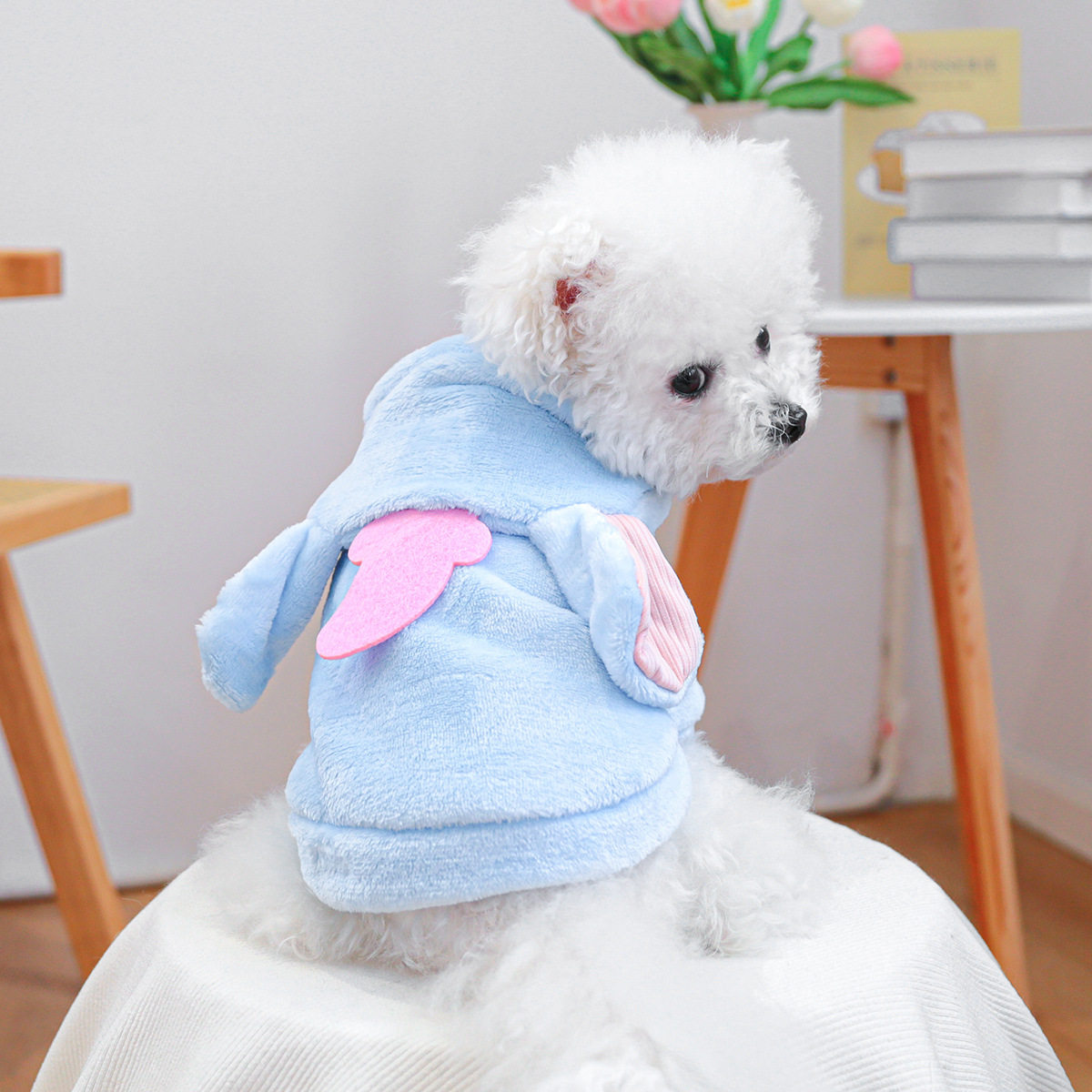 现货宠物服装宠物小狗猫咪衣服可爱工厂秋冬保暖法兰绒蓝象变身装