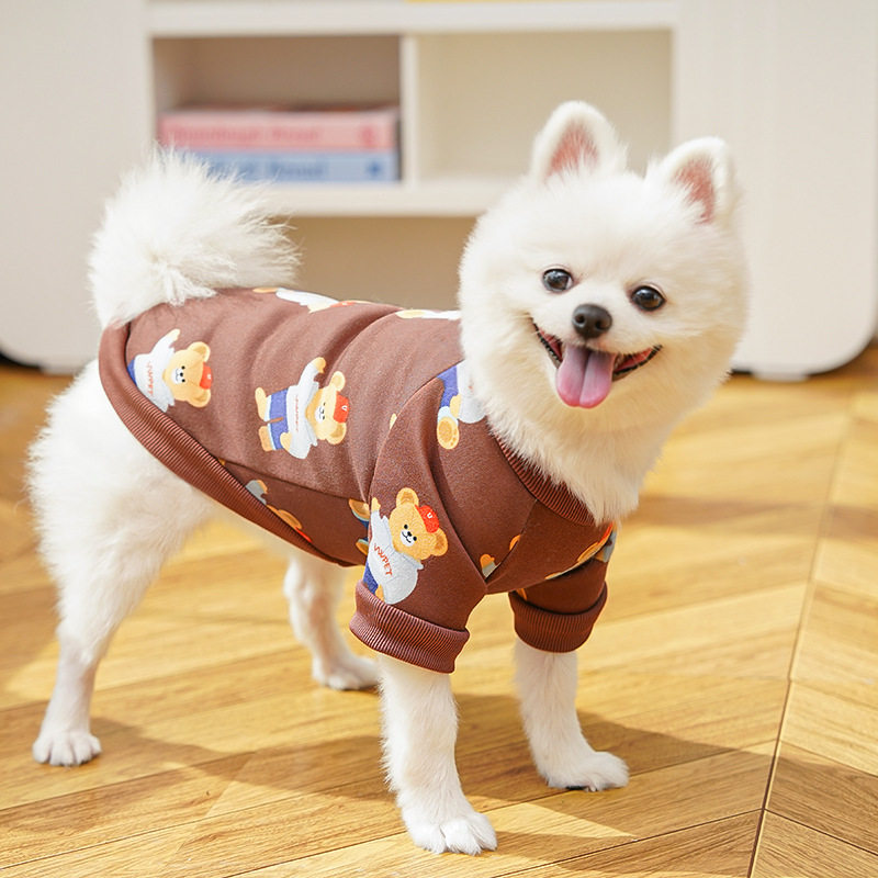 大狗狗金毛宠物秋冬柯基熊狗狗猫咪泰迪猫衣服狗用品比熊薄绒卫衣
