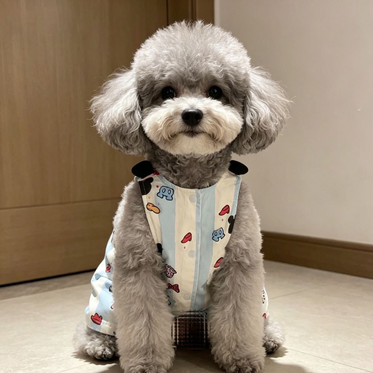 宠物衣服夏季薄款连体裤狗狗猫咪可爱洋气立体卡通拥抱背带裤