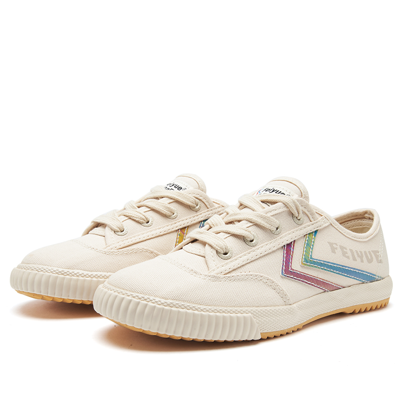 飞跃中考测试帆布跑步运动鞋