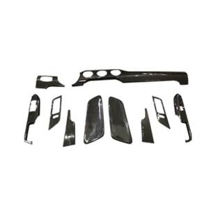 适用野马mustang改装专用真碳纤维中控仪表台罩内拉手框装饰内饰