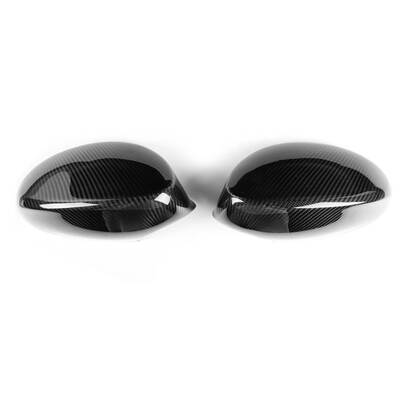 适用宝马E92前期07-09款后视镜壳碳纤维改装原厂款贴件保护罩配件