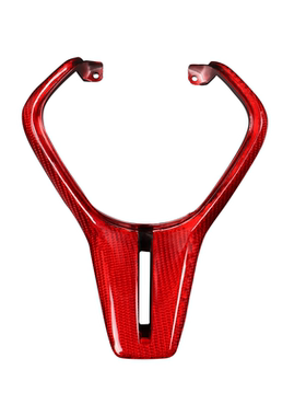 适用英菲尼迪Q50 Q60方向盘碳纤维改装配件原车盖板替换件-红色