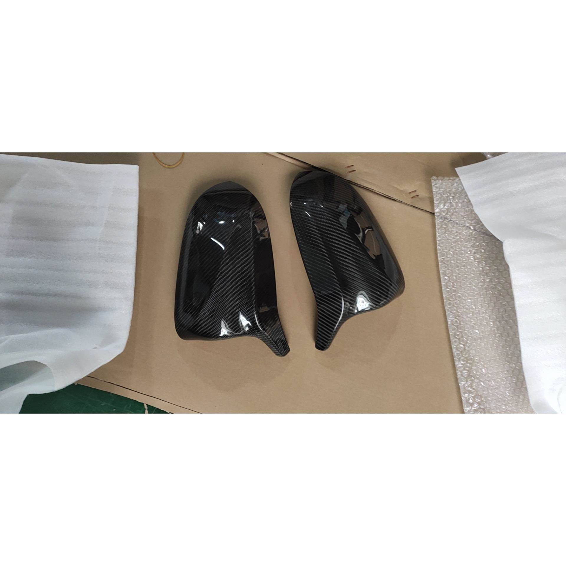 适用于宝马X5 X6 G05 G06 2018-2020改M款碳纤维牛角后视镜盖壳罩