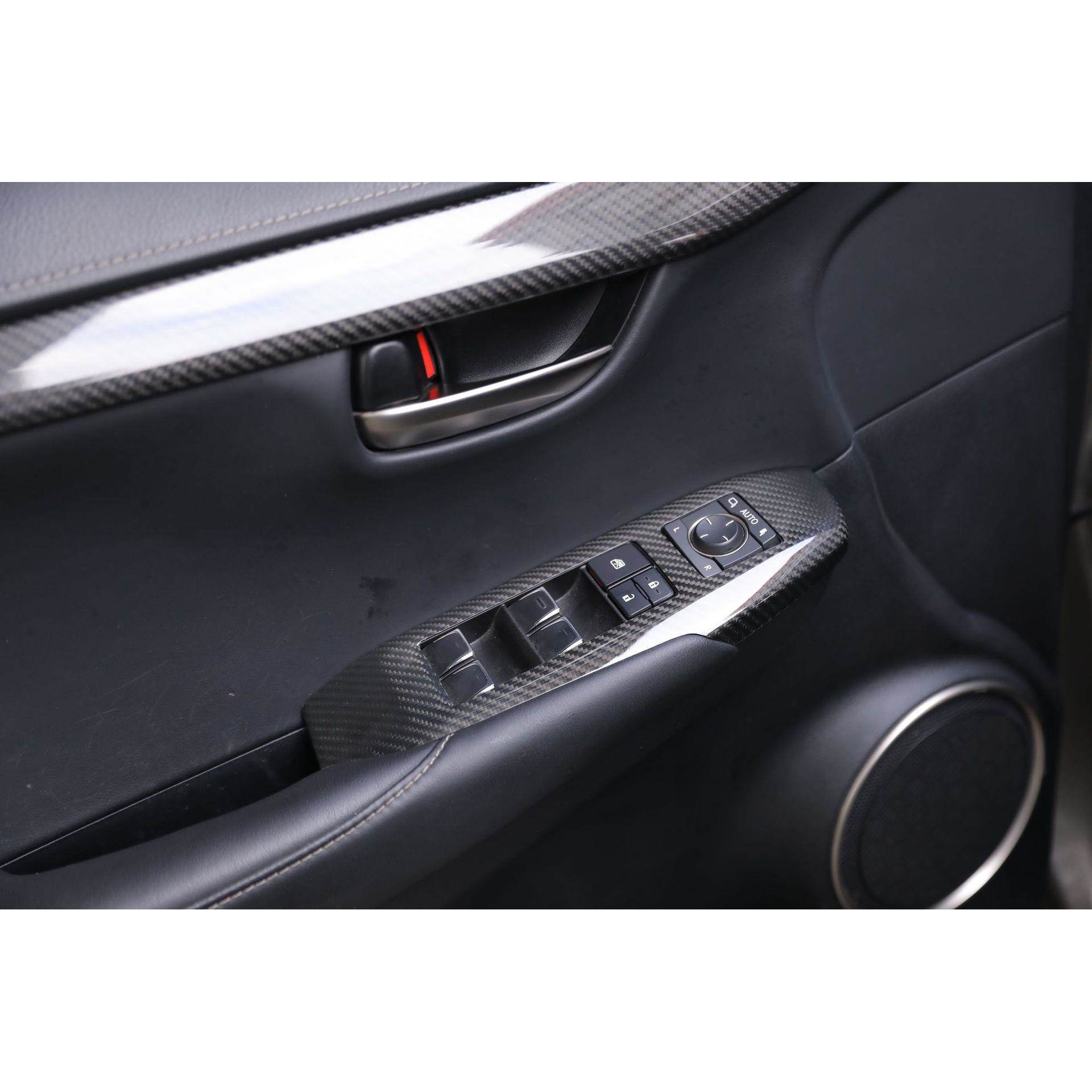 适用于LEXUS雷克萨斯NX200/300碳纤维内车门升窗按键控制面板内饰