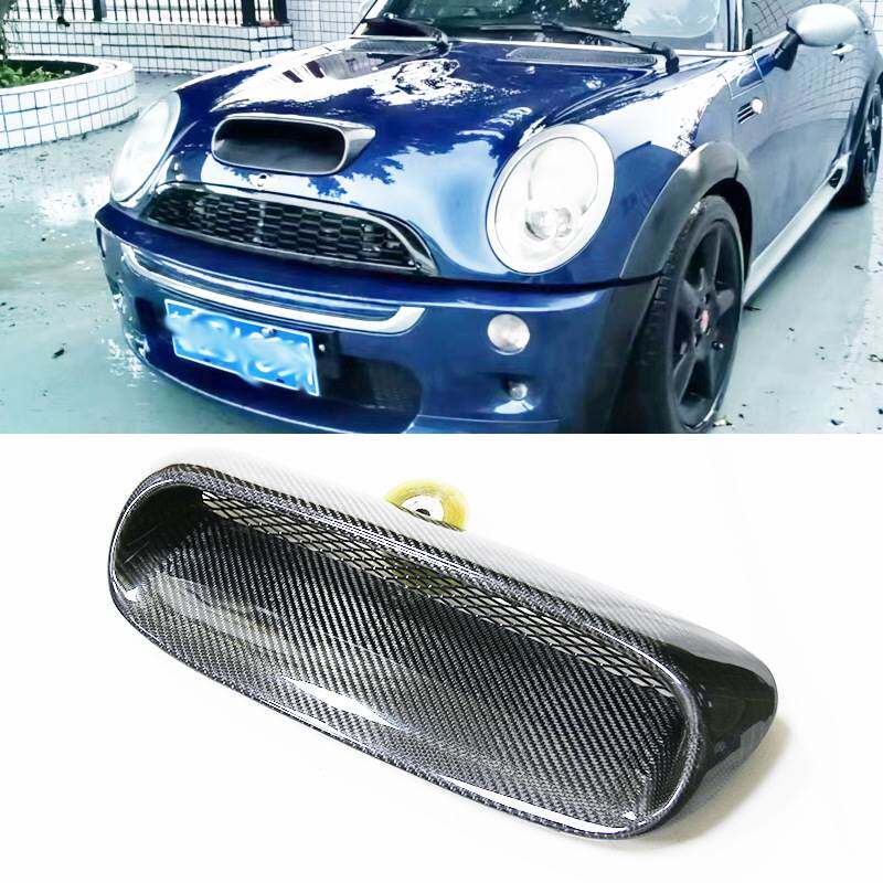 适用于2002-2006宝马迷你MINI R50 R52 R53改装碳纤维机盖出风口