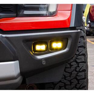 适用2022 2023年福特猛禽F150原车前杠雾灯LED日行灯前杠角灯改装