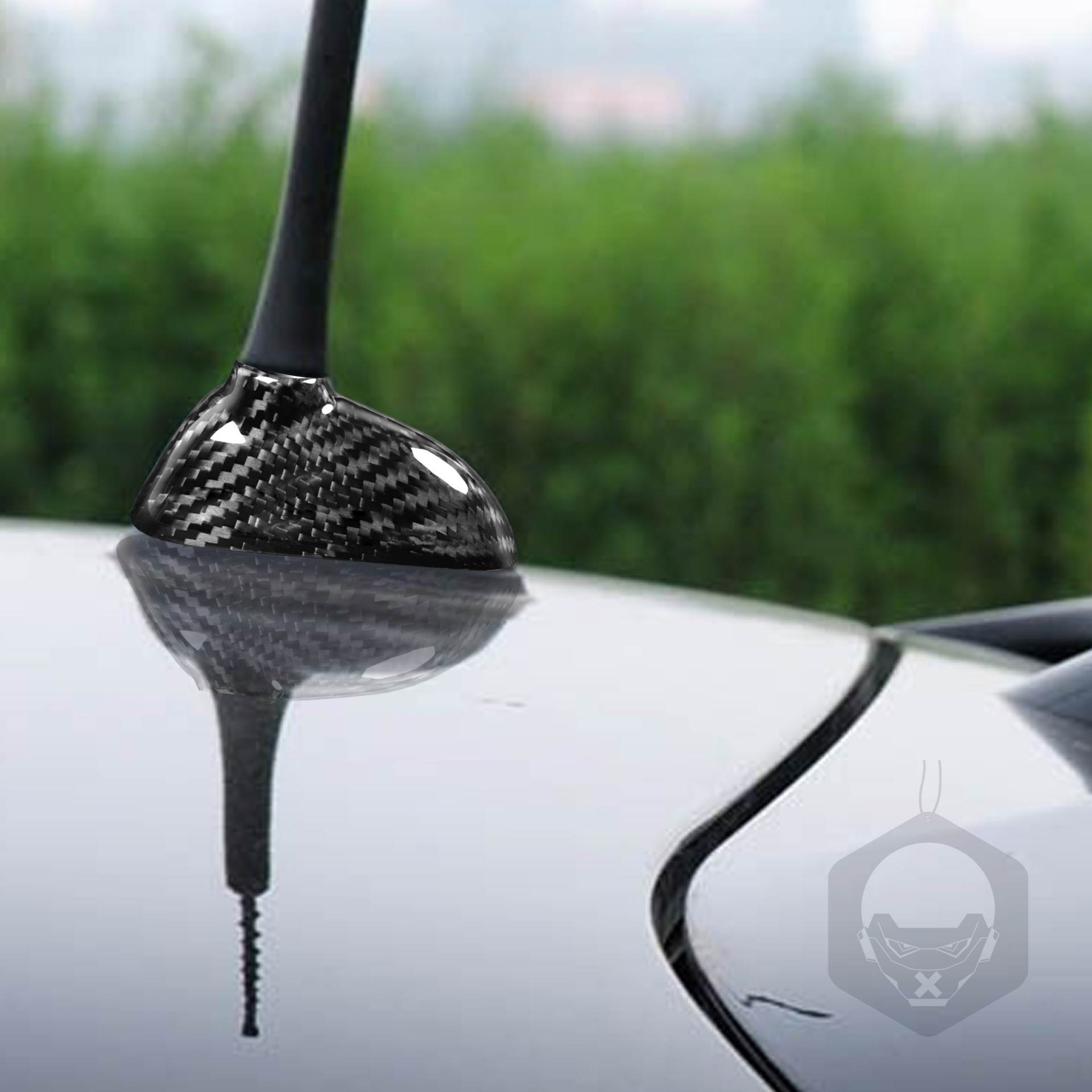 适用于 宝马MINI R55 R56 碳纤维 天线盖鲨鱼鳍汽车改装配件
