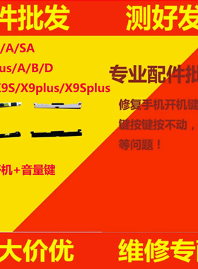适用VIVO X6/S/A/SA/plus/D/B X9 X9SP 开机键 音量键 外键 按键