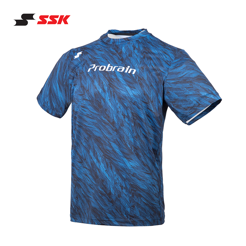 日本SSK运动T恤圆领短袖男士训练跑步健身排汗透气轻薄修身棒球