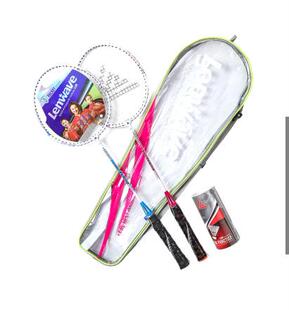 兰威羽毛球拍分体铁合金双拍儿童学生成人进攻耐用型买送3球和包