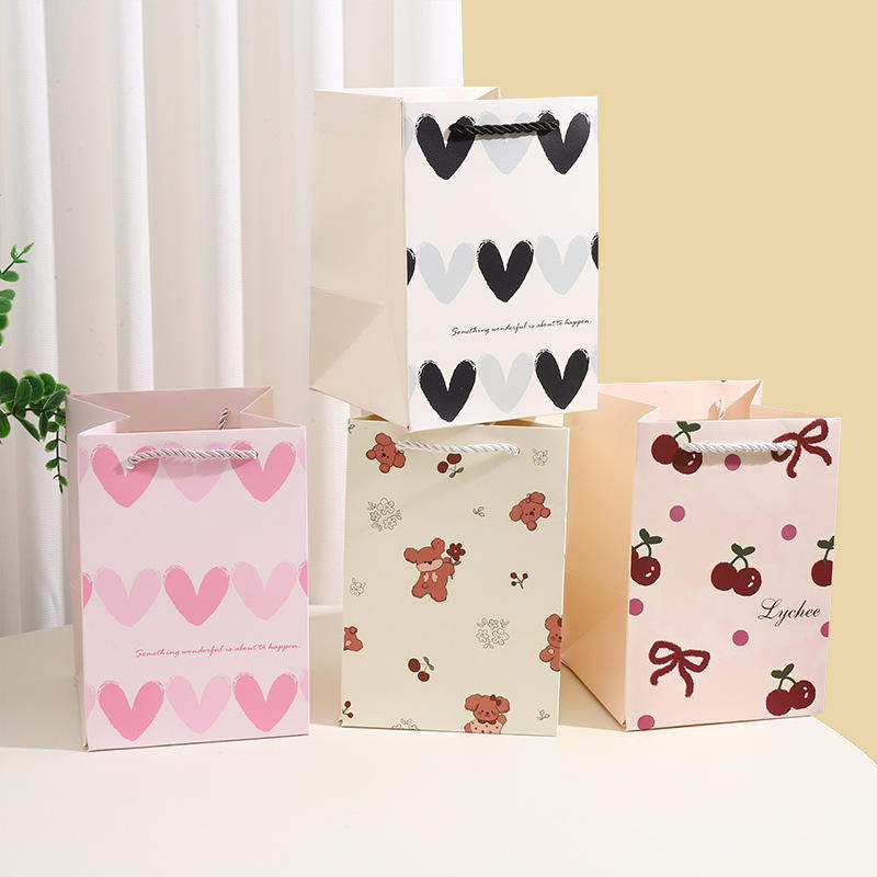 新款水晶球竖版礼品袋小号首饰礼品收纳袋女节日送礼纸质手提袋子