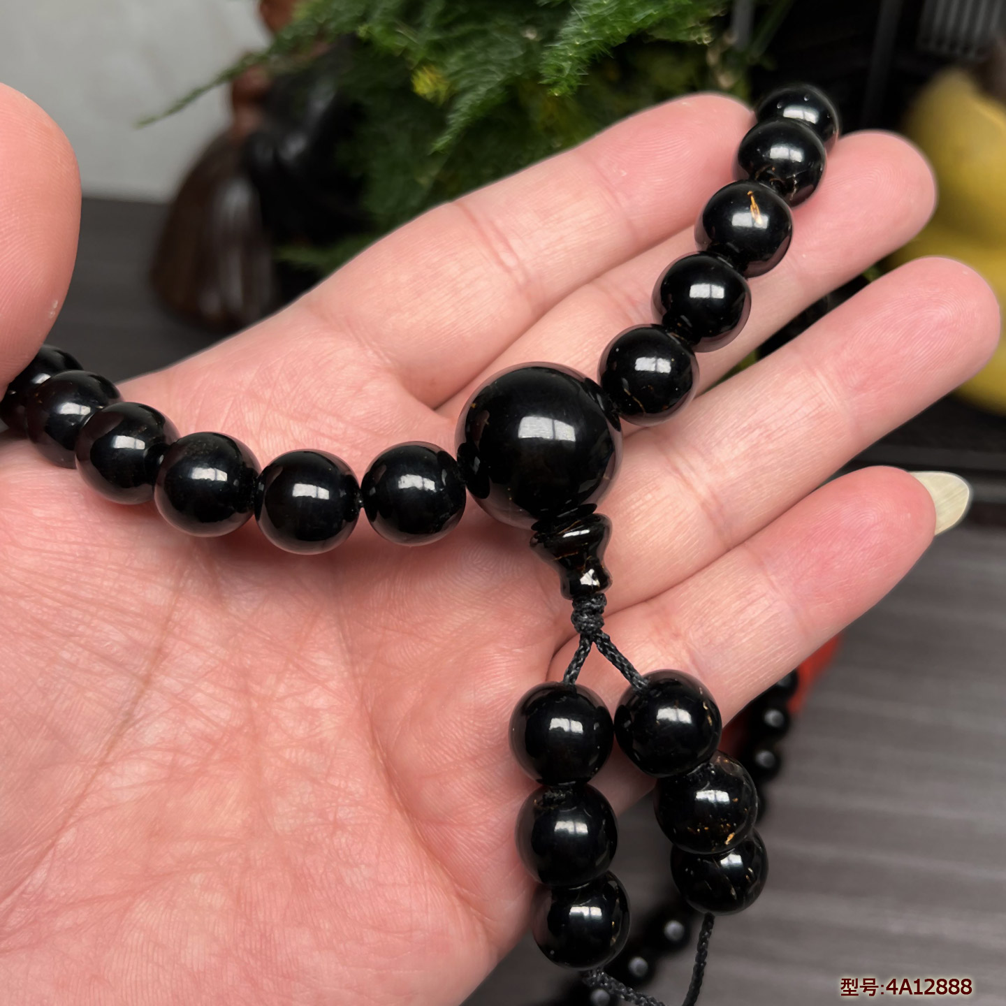 天然保真海柳满血纹108珠串