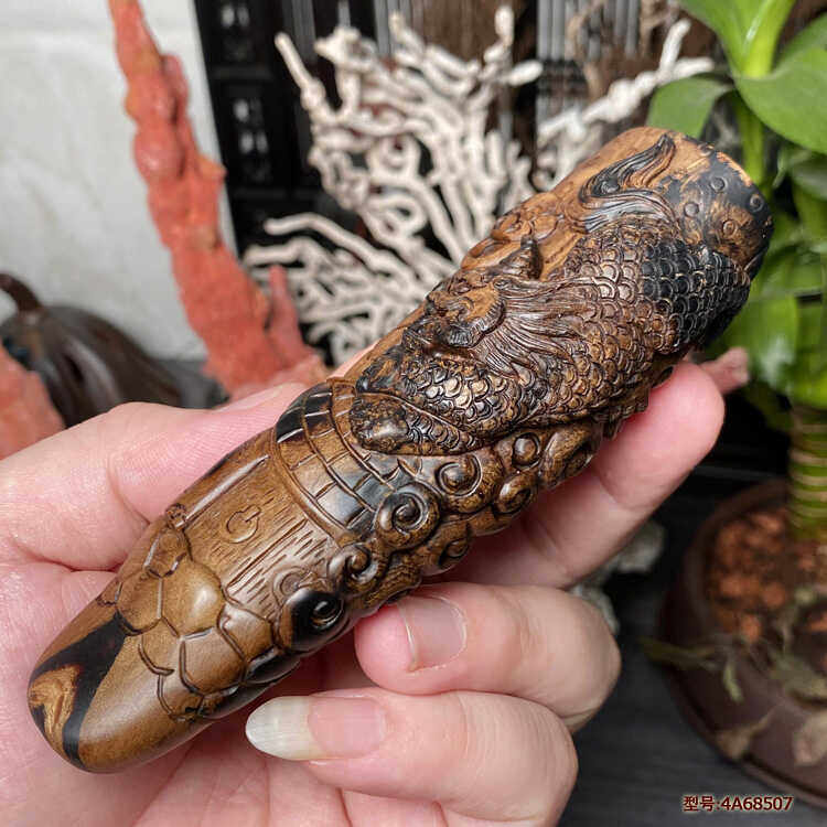 文玩爱柳艺活性碳狻猊龙子
