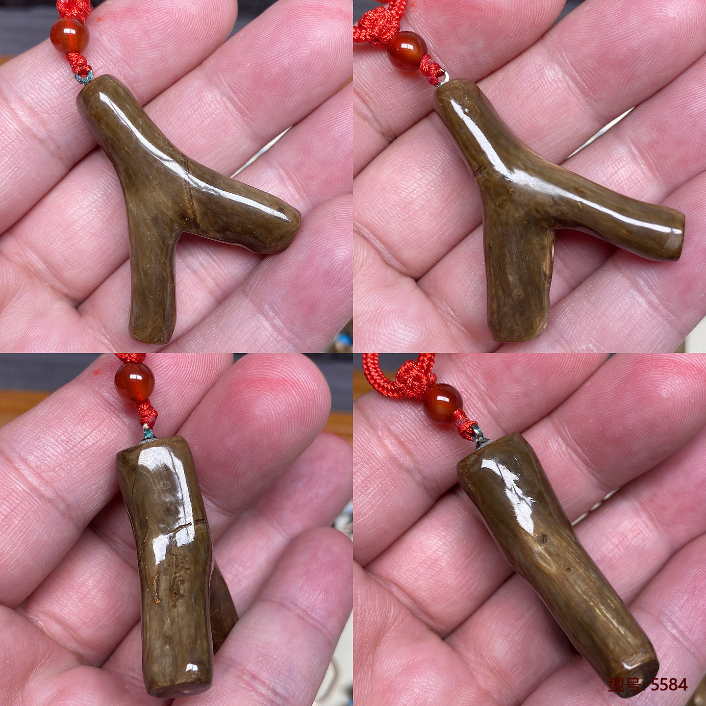 天然保真金珊瑚高级感复古项链