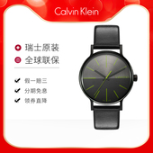 Calvin Klein简约商务石英手表男皮带送男女生日礼物