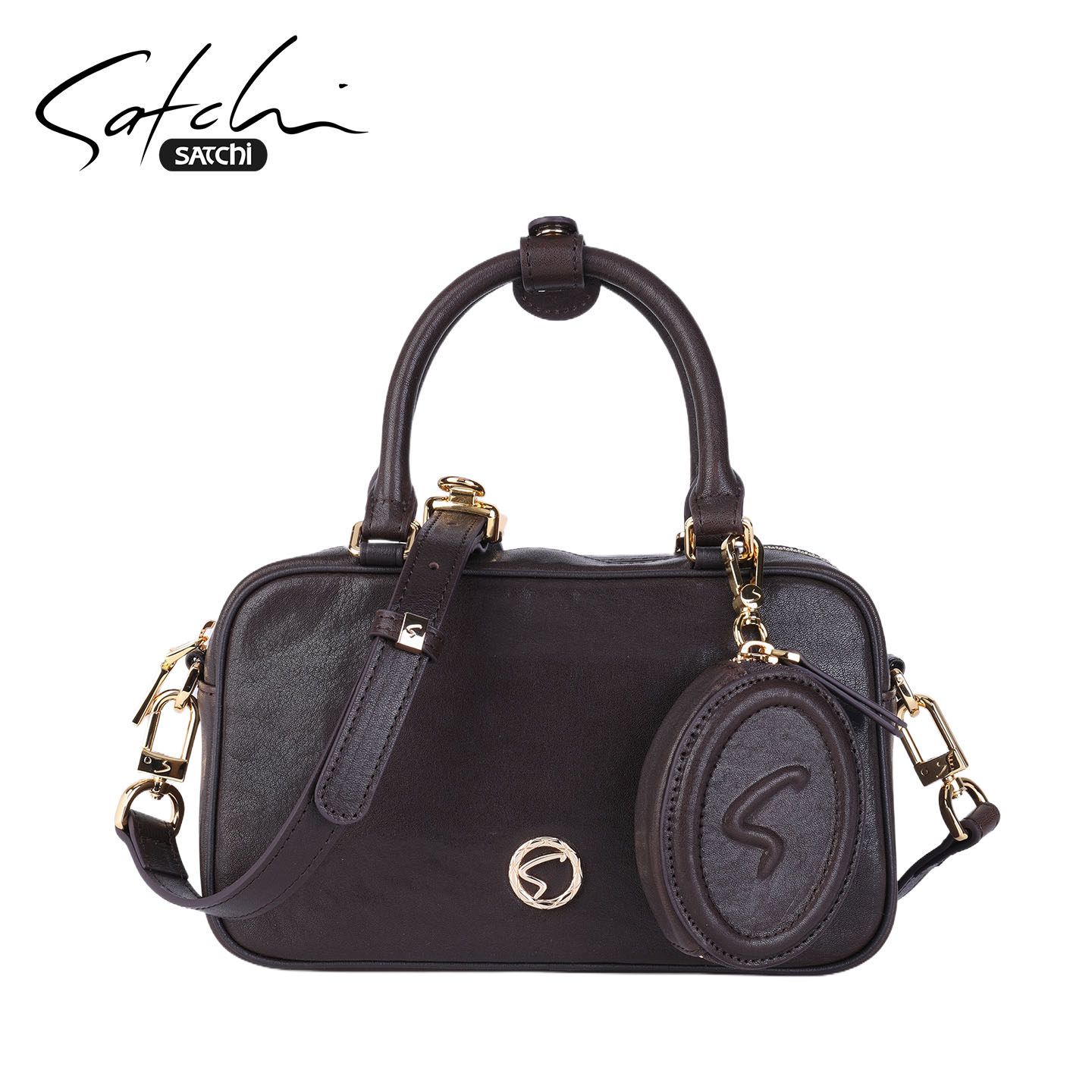 沙驰时尚真皮2025新款手提包