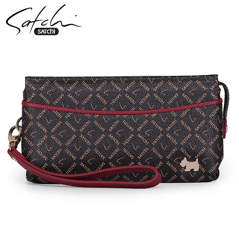 沙驰手包女士百搭手拿包