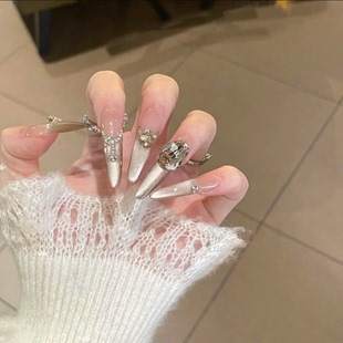 高级气质风冷咖色调爆闪猫眼精品堆钻K9穿戴甲 冰色誓约