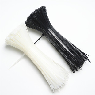 长虹国标自锁卡扣尼龙扎带强力工地捆绑带电缆电线透明理线带黑白