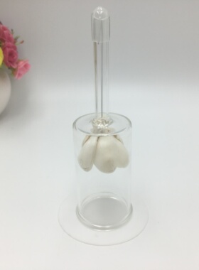 35毫米通草花直通玻璃漏斗香水精油专柜实验室展会客户试香闻香用