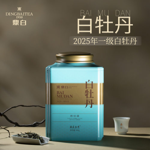 鼎白茶业2025年一级白牡丹400g
