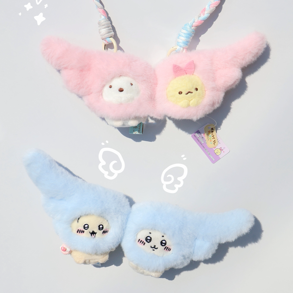 【小小小薪】mini彩虹翅膀头套可挂娃用道具