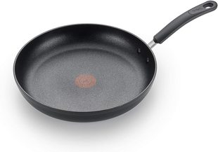 美国代购T-fal Titanium Fry Pan 硬质氧化铝不粘锅煎锅红点钛锅